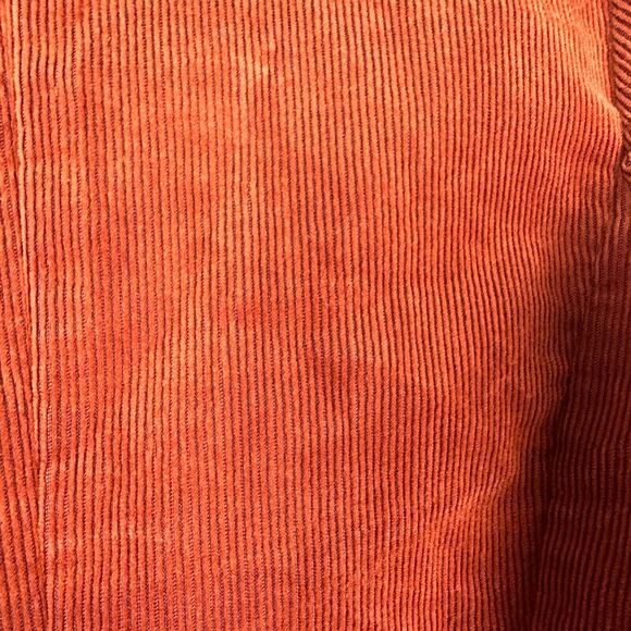 Ruff Hewn Vintage Orange Corduroy 2 Button Lined‎ Fitted Blazer Size Small - Picture 4 of 6